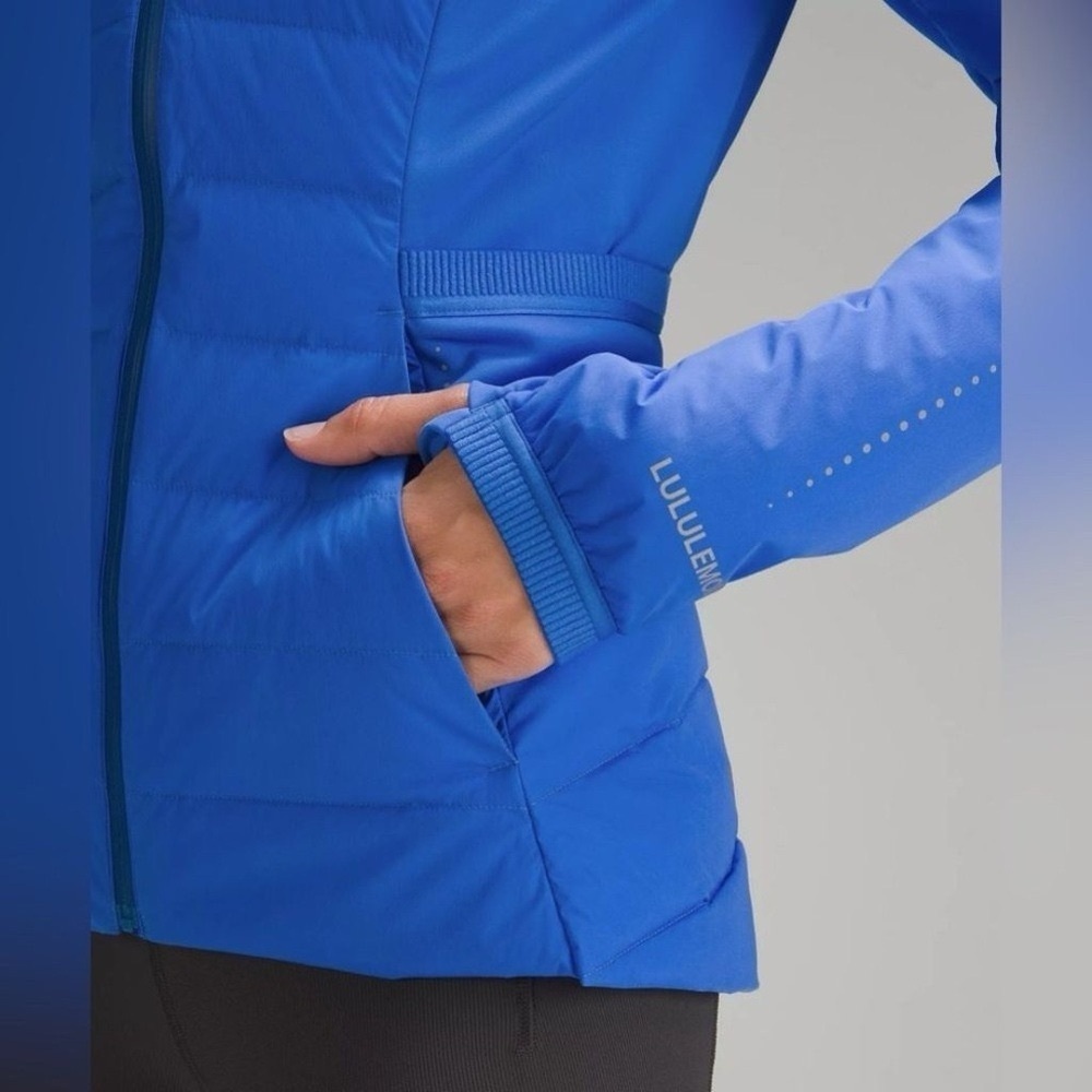 Lululemon Down For It All Jacket Winter Coat Pipe Dream Blue Size 12 NWT - Picture 4 of 16